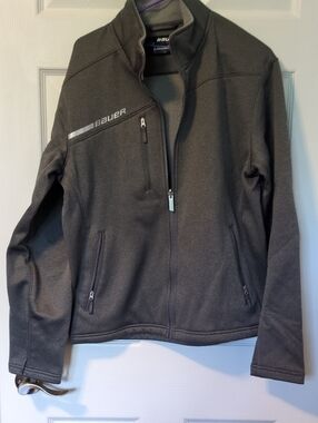 Bauer Charcoal Gray Full-Zip Softshell Jacket
